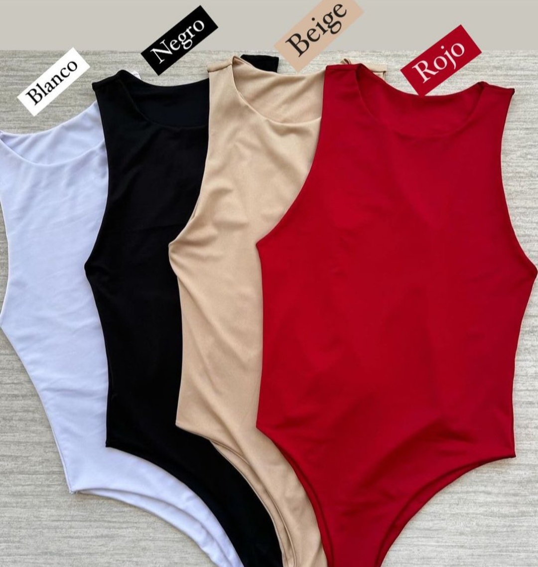Body cuello redondo sin mangas 