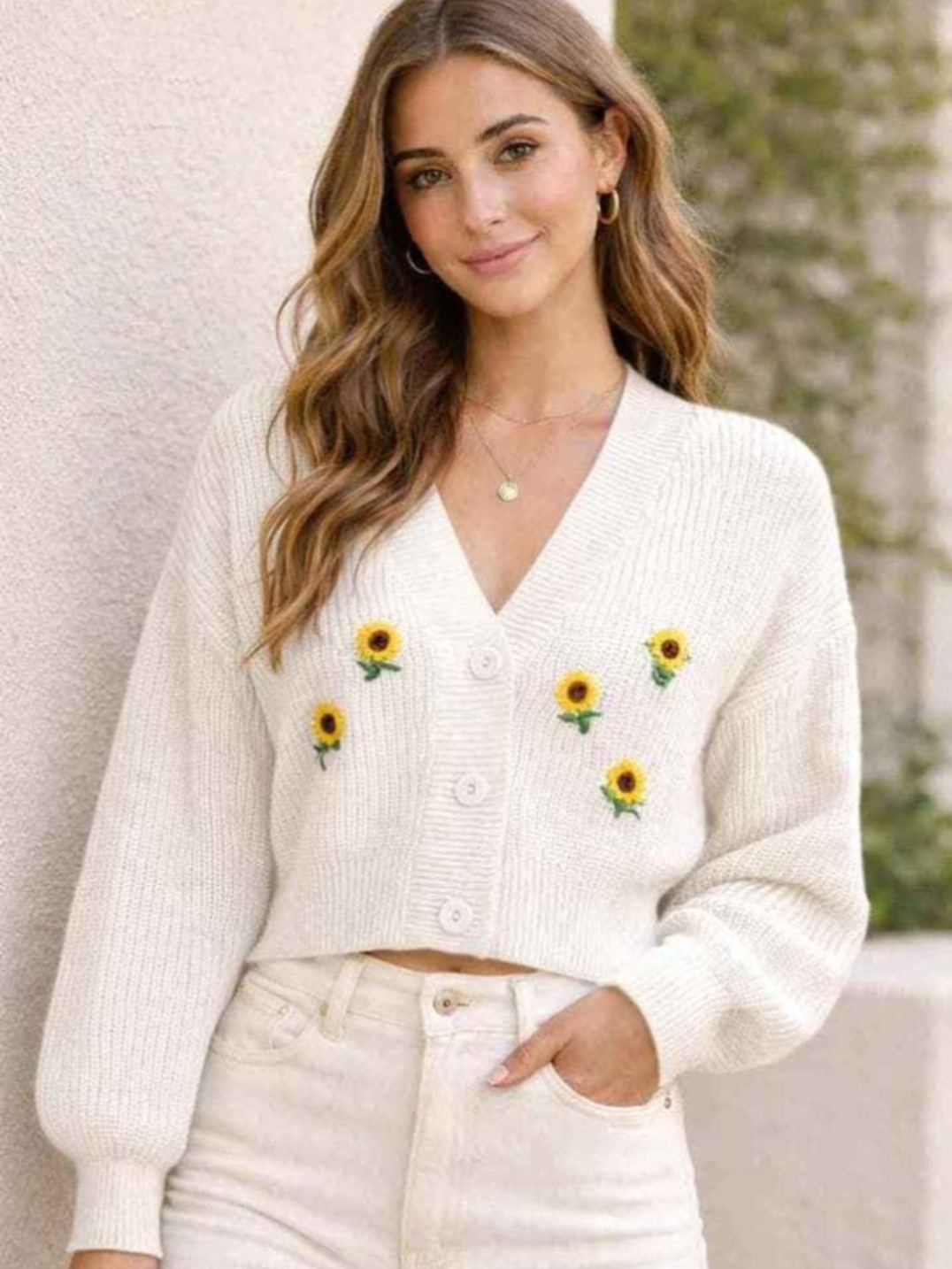 Cardigan Girasoles 
