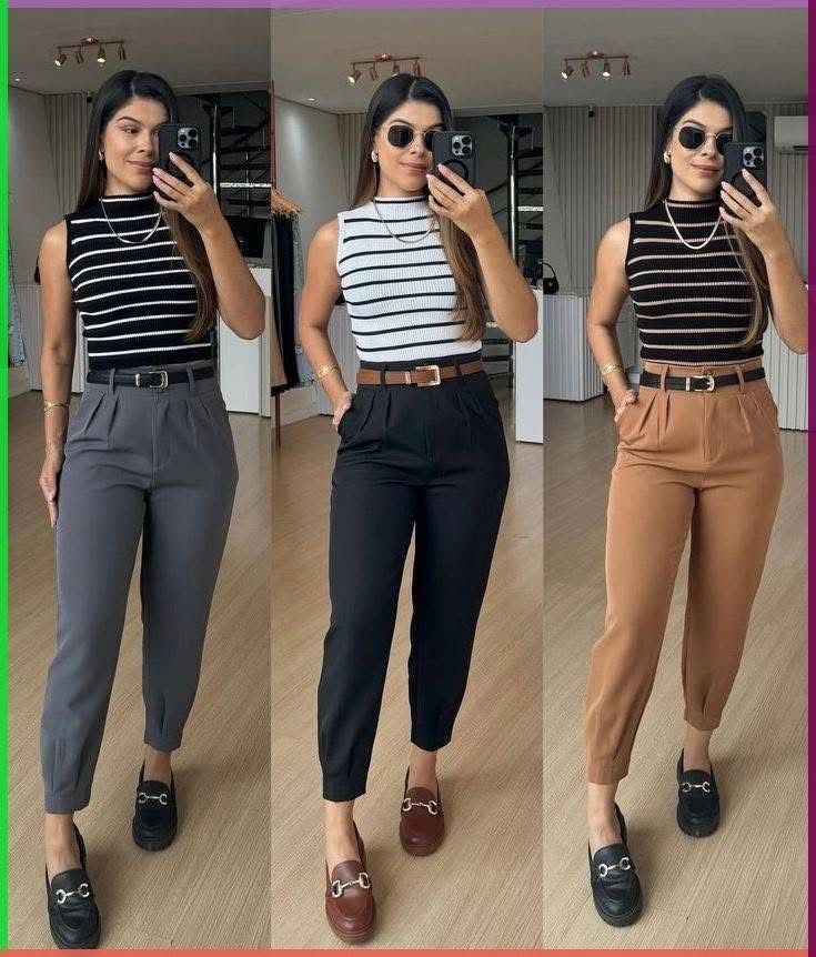 Pantalón sastre semi tubo 